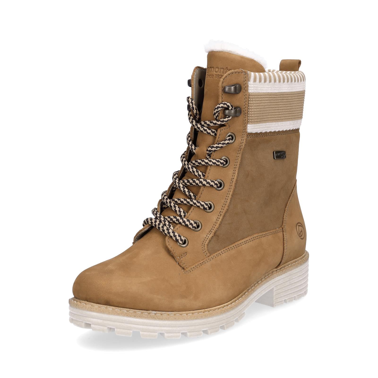 Remonte women's lace-up boot brown