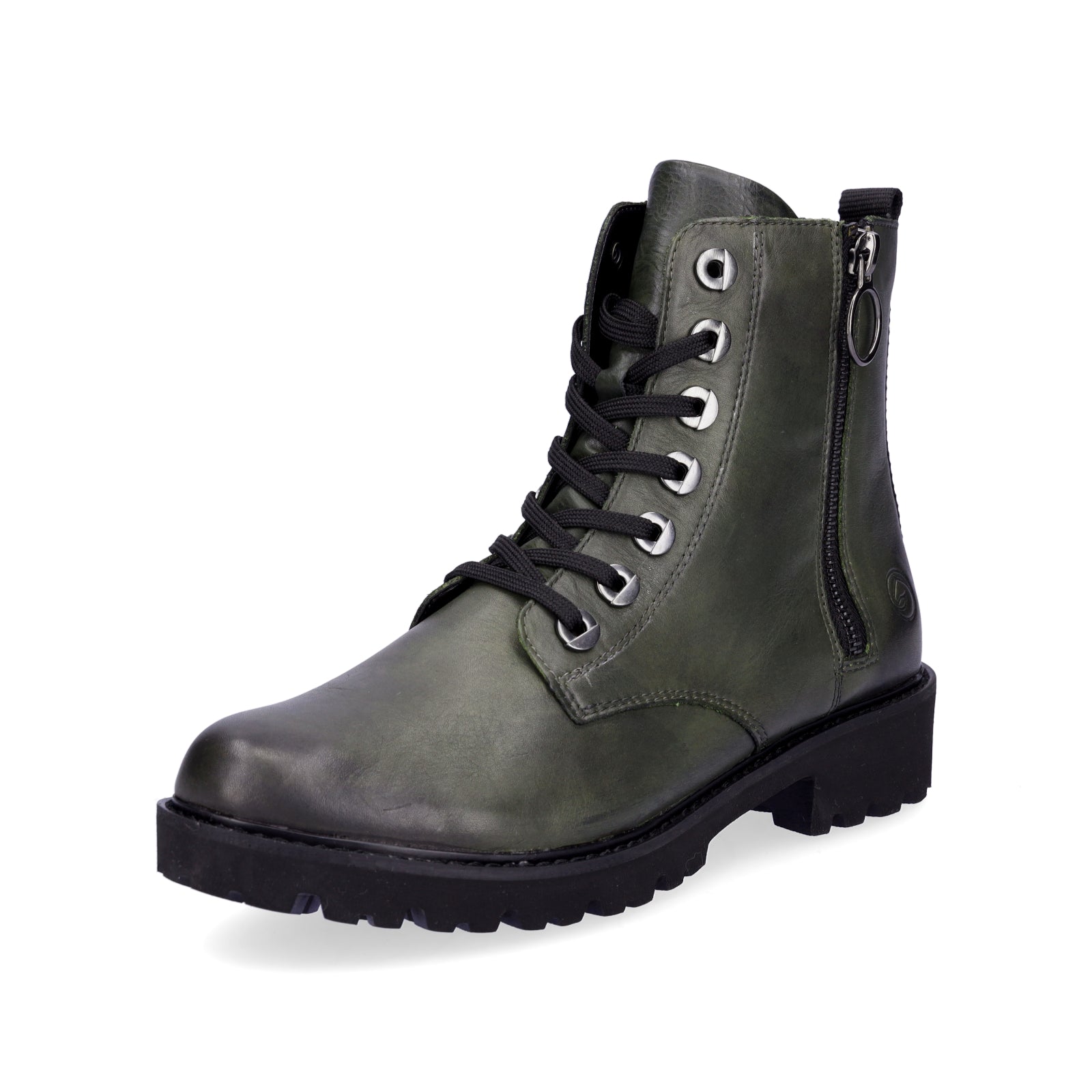 Remonte women's lace-up boot green