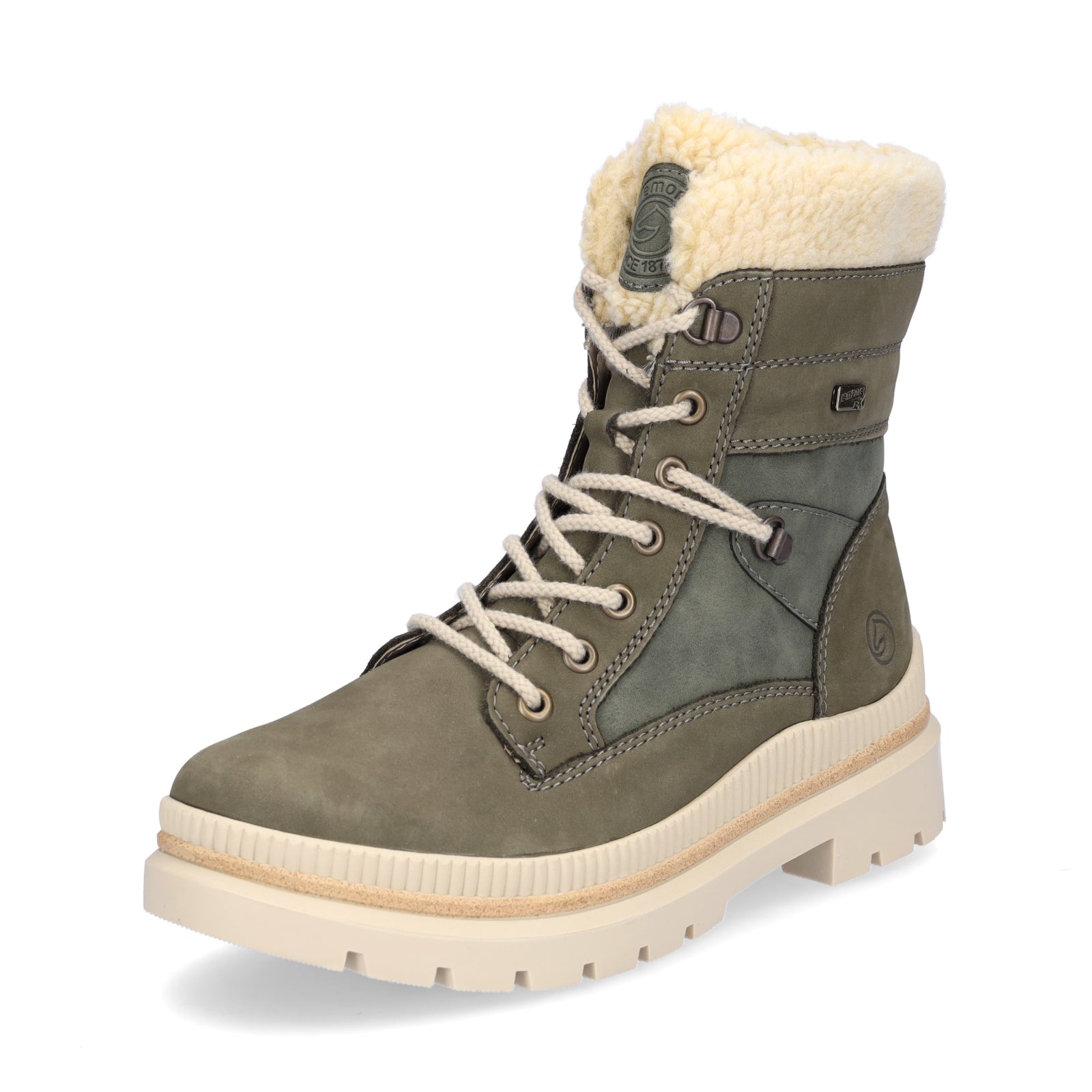 Remonte Damen Schnürboot khaki