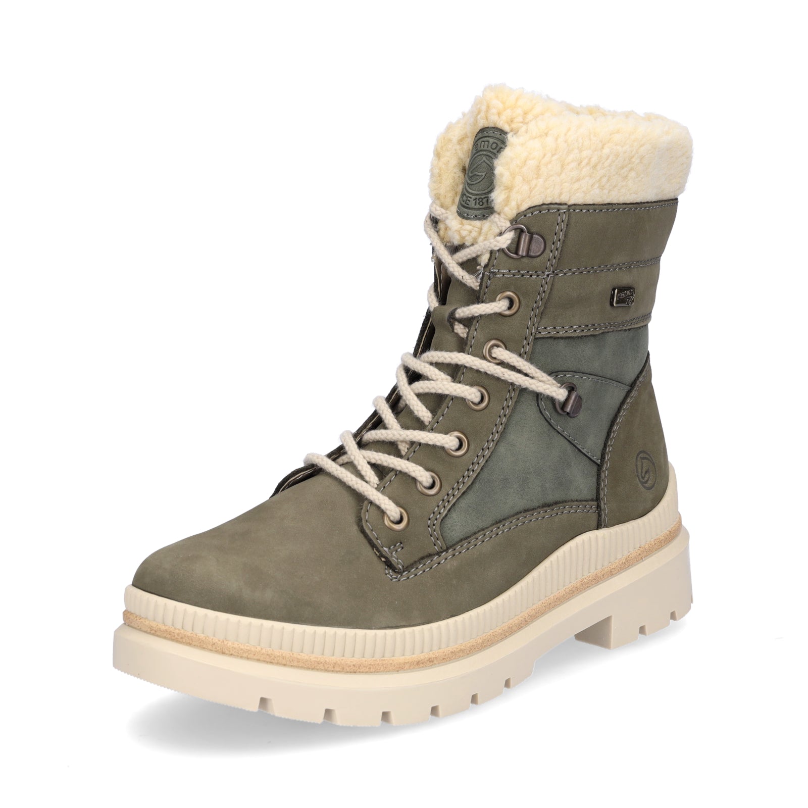 Remonte Damen Schnürboot khaki