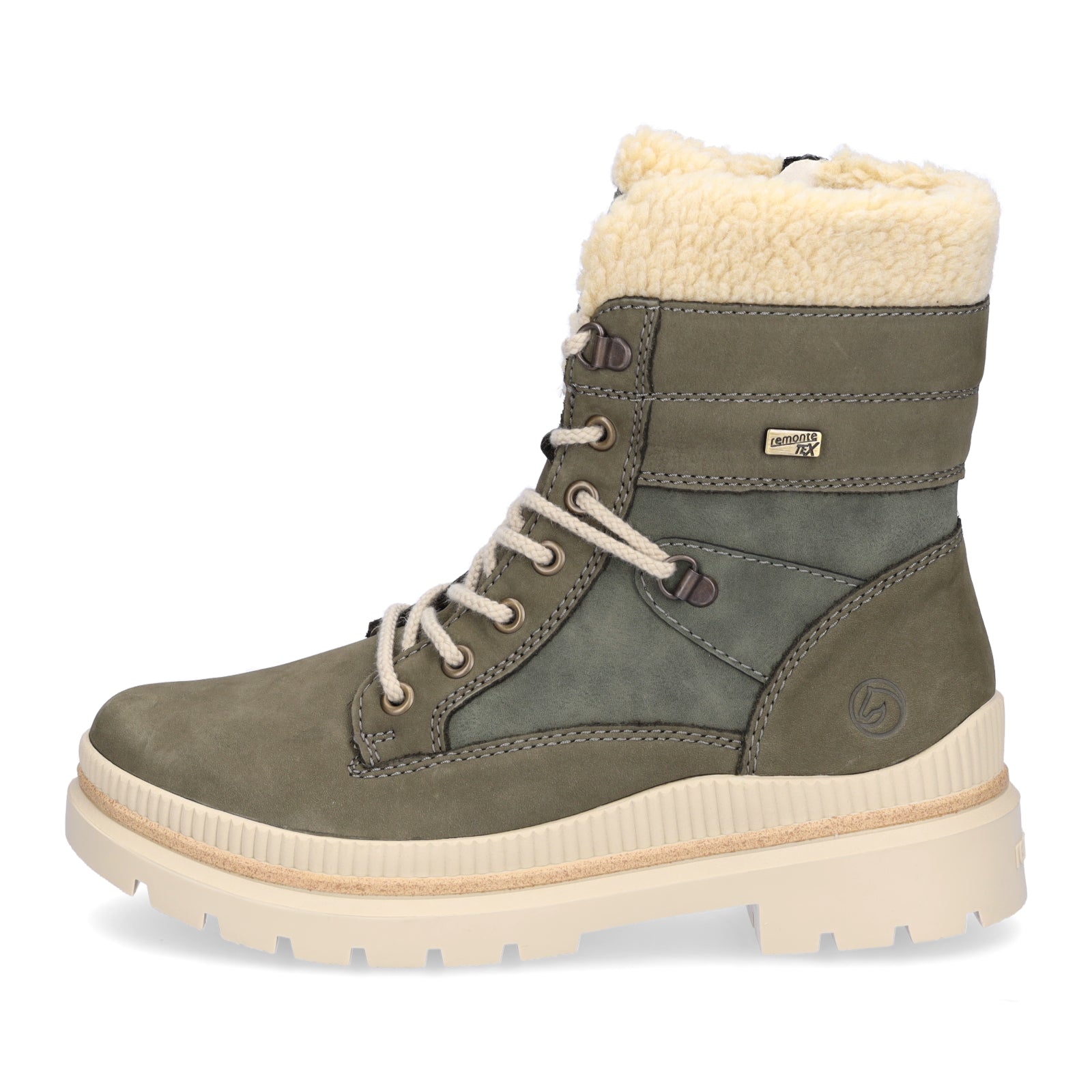 Remonte Damen Schnürboot khaki