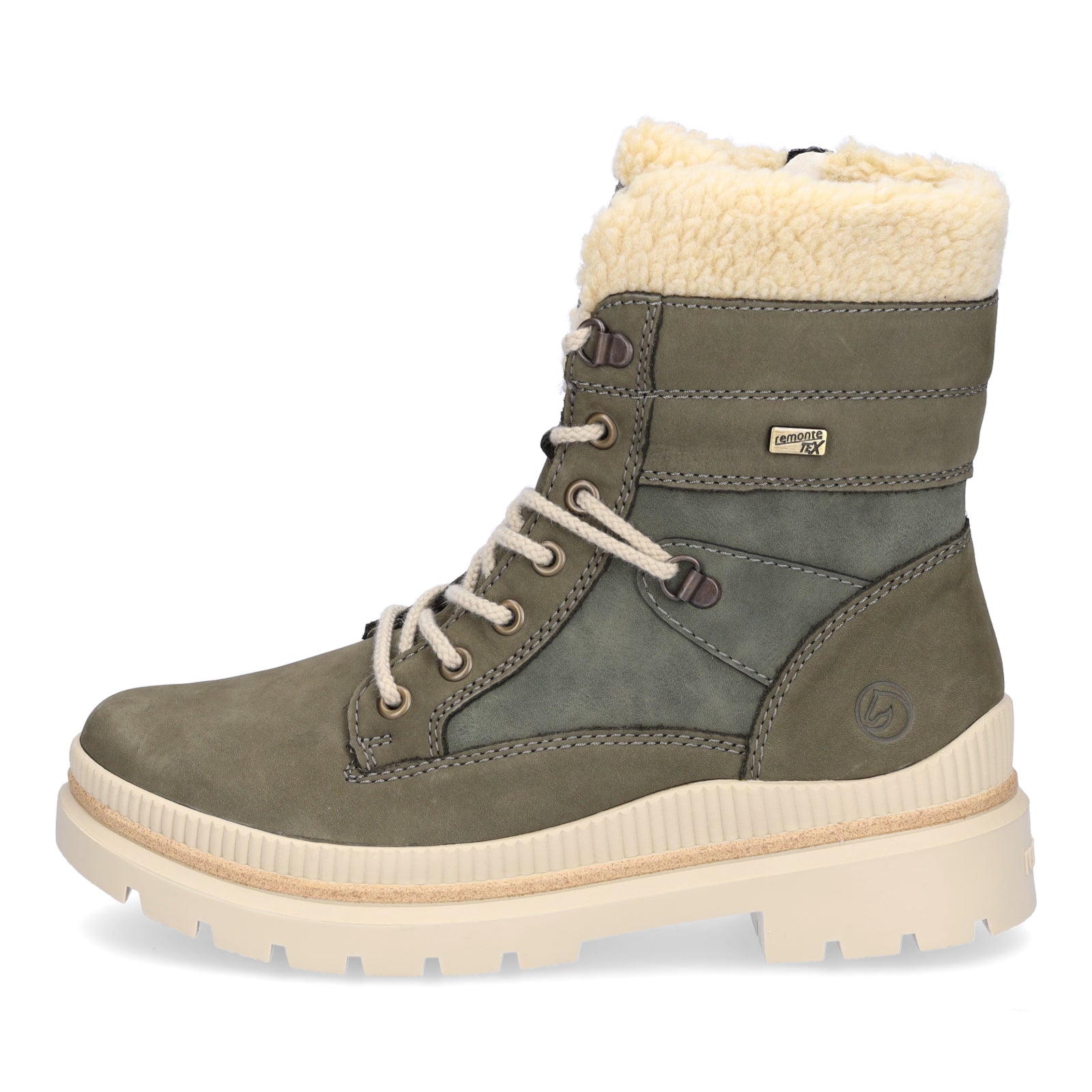 Remonte Damen Schnürboot khaki
