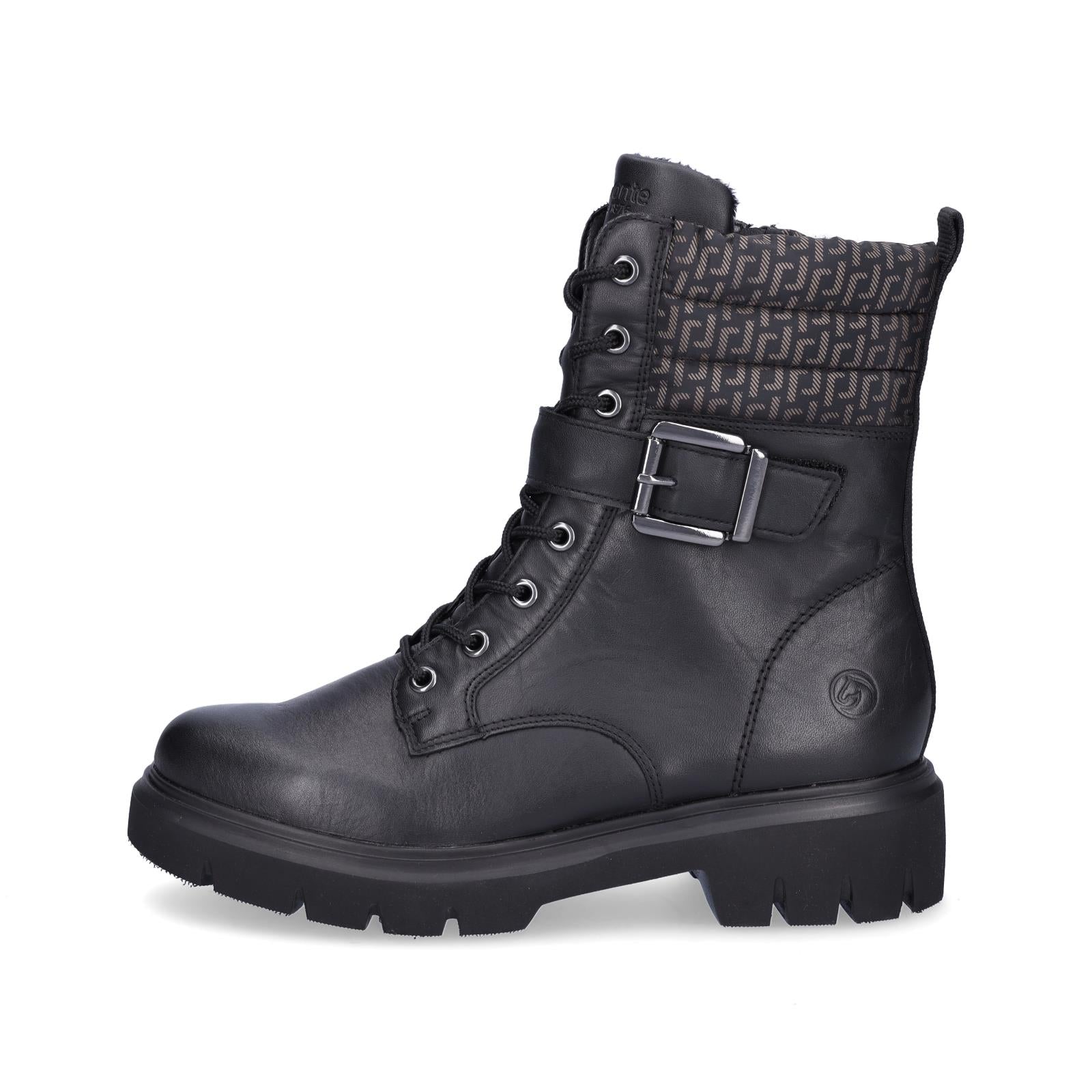 Remonte women's lace-up boot black