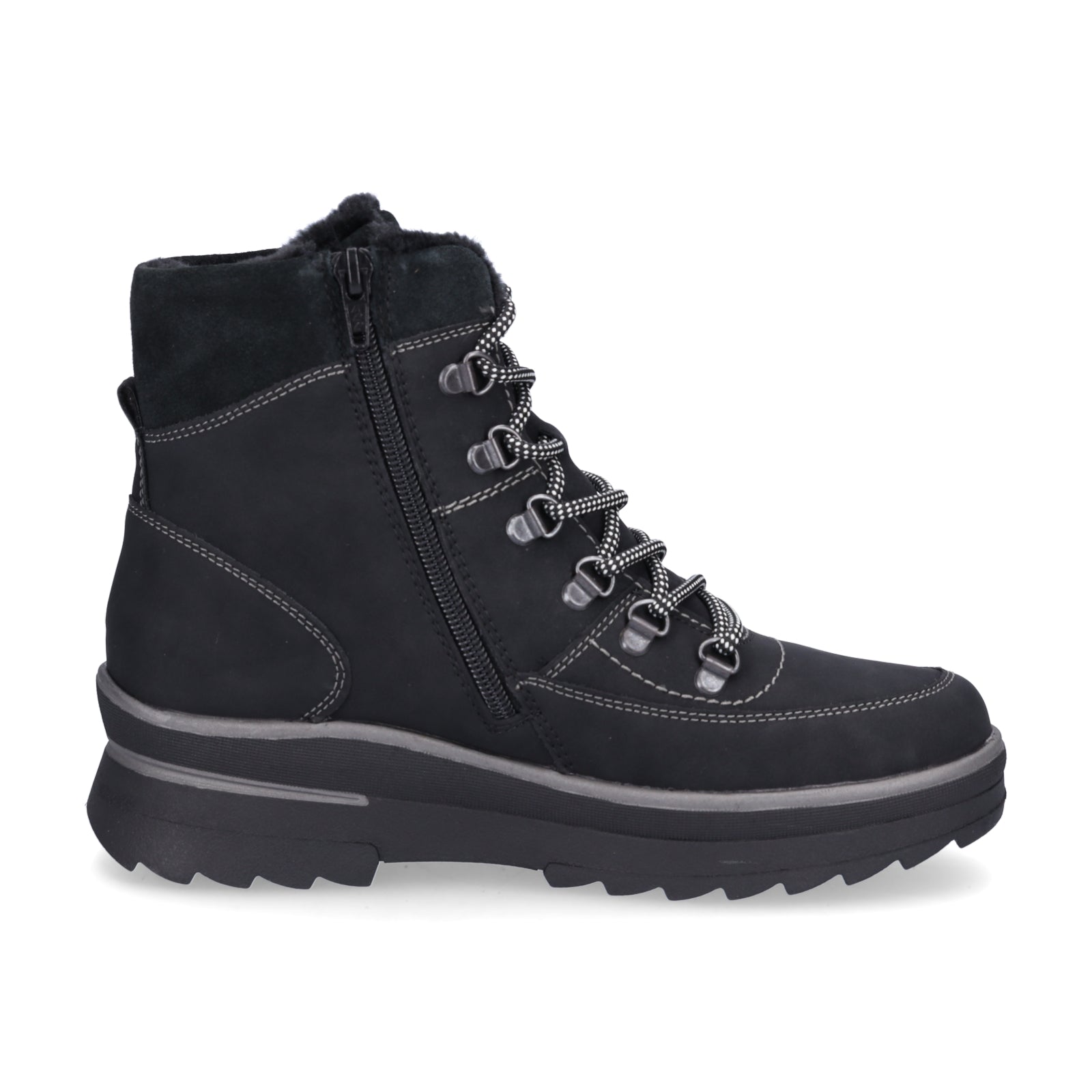 Remonte women's lace-up boot black