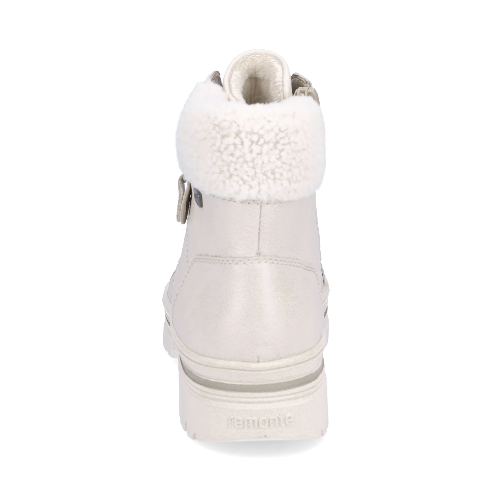 Remonte women's lace-up boots offwhite