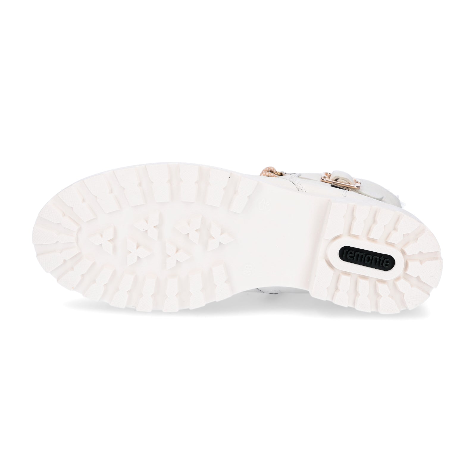 Remonte Damen Leder Schnürboot creme