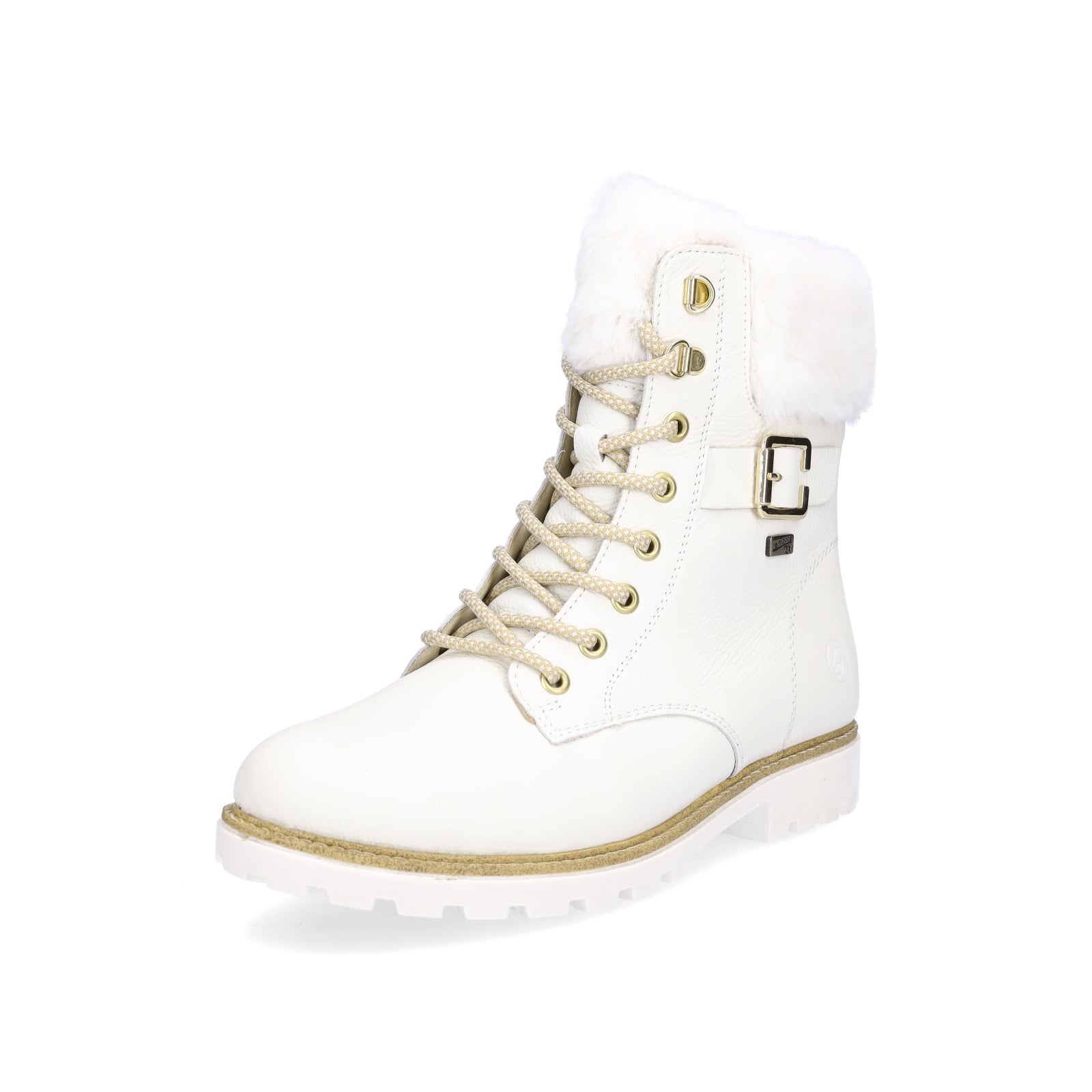 Remonte women's lace-up boot white