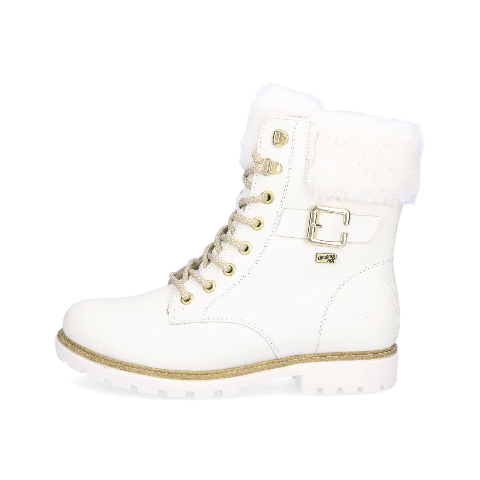 Remonte women's lace-up boot white