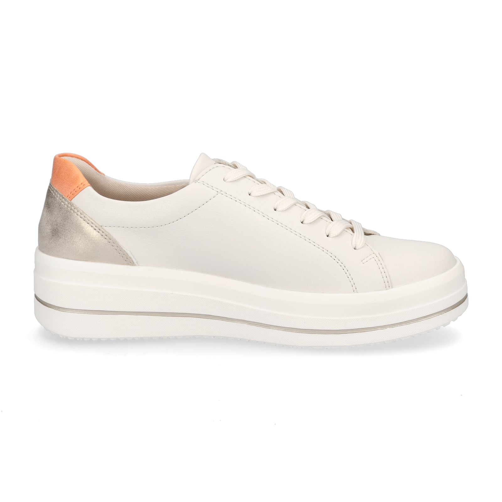 Remonte women's sneakers cream white combo