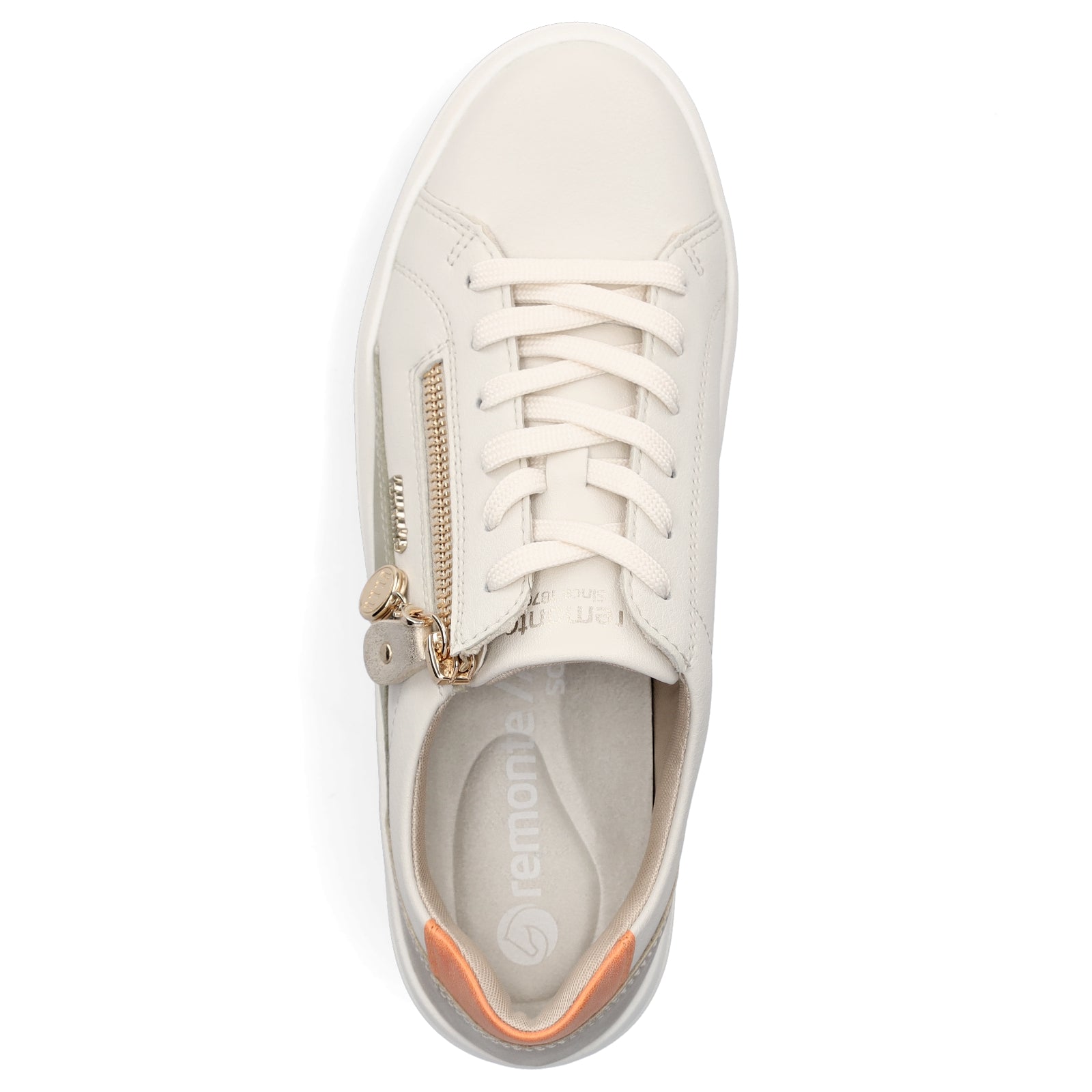 Remonte women's sneakers cream white combo