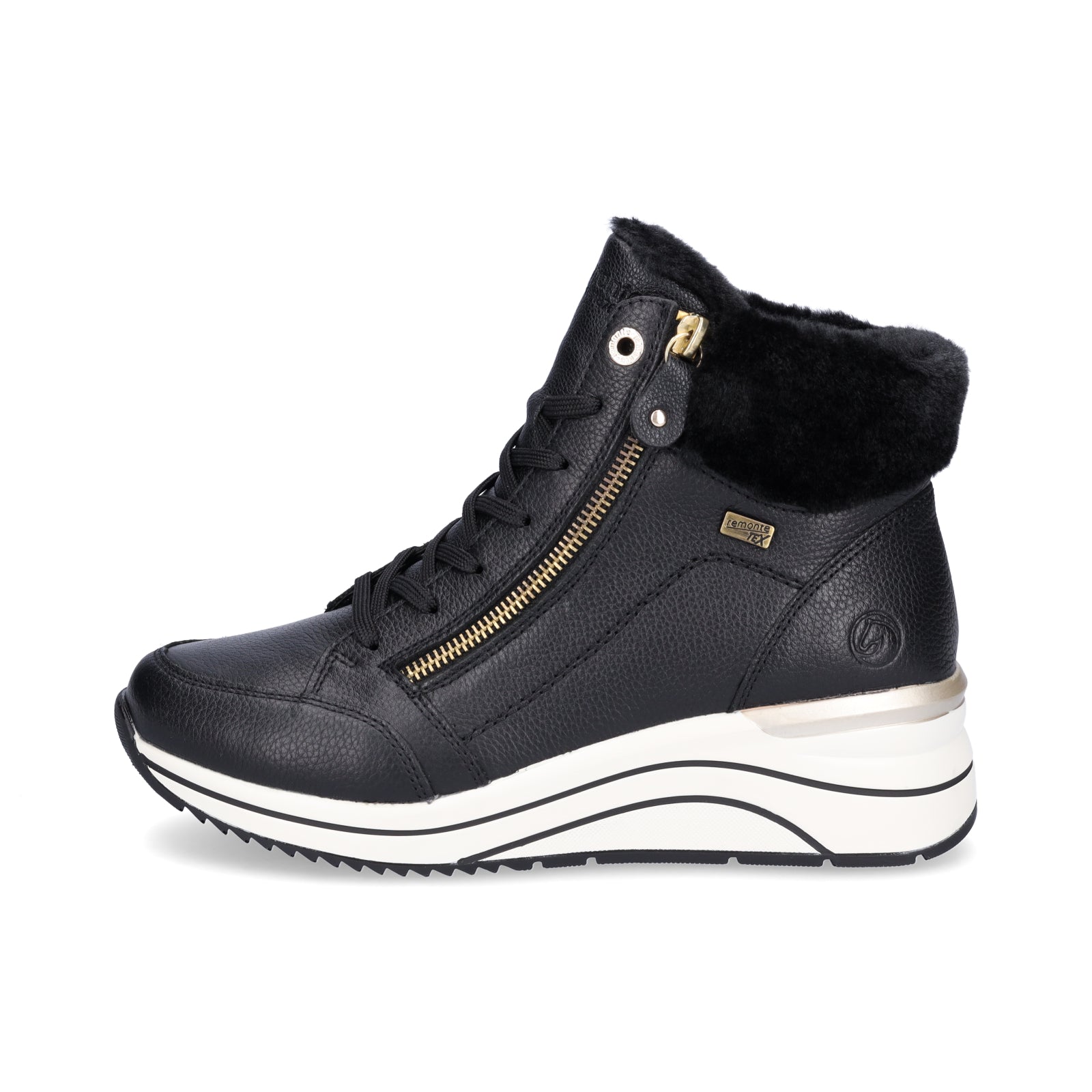 Remonte women's high-top sneakers black