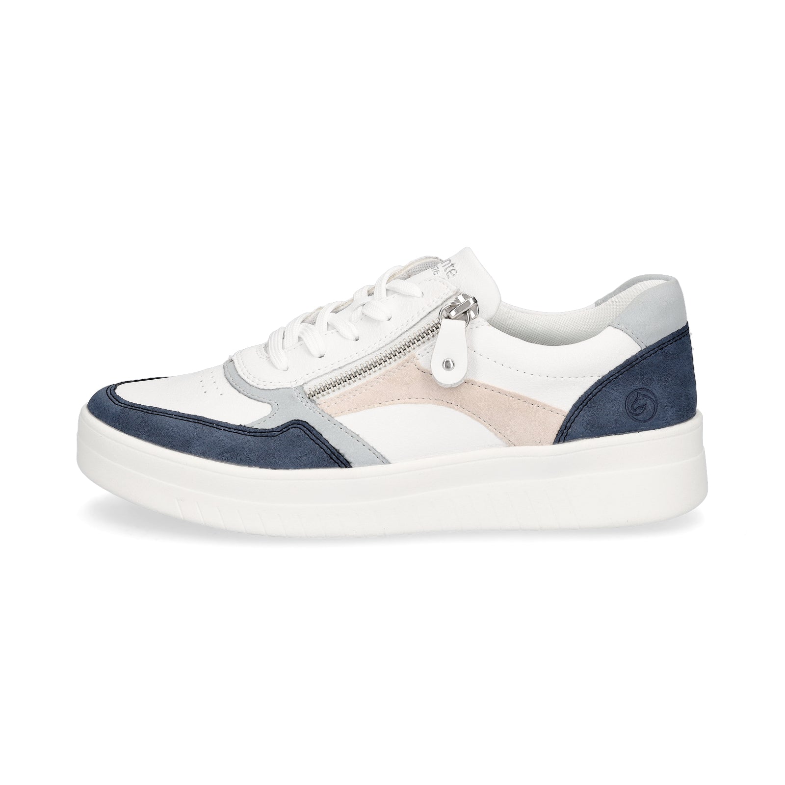 Remonte women's sneakers white blue pink