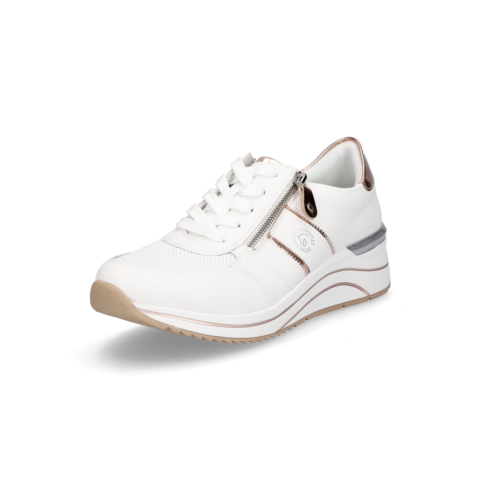 Remonte women's sneakers white copper