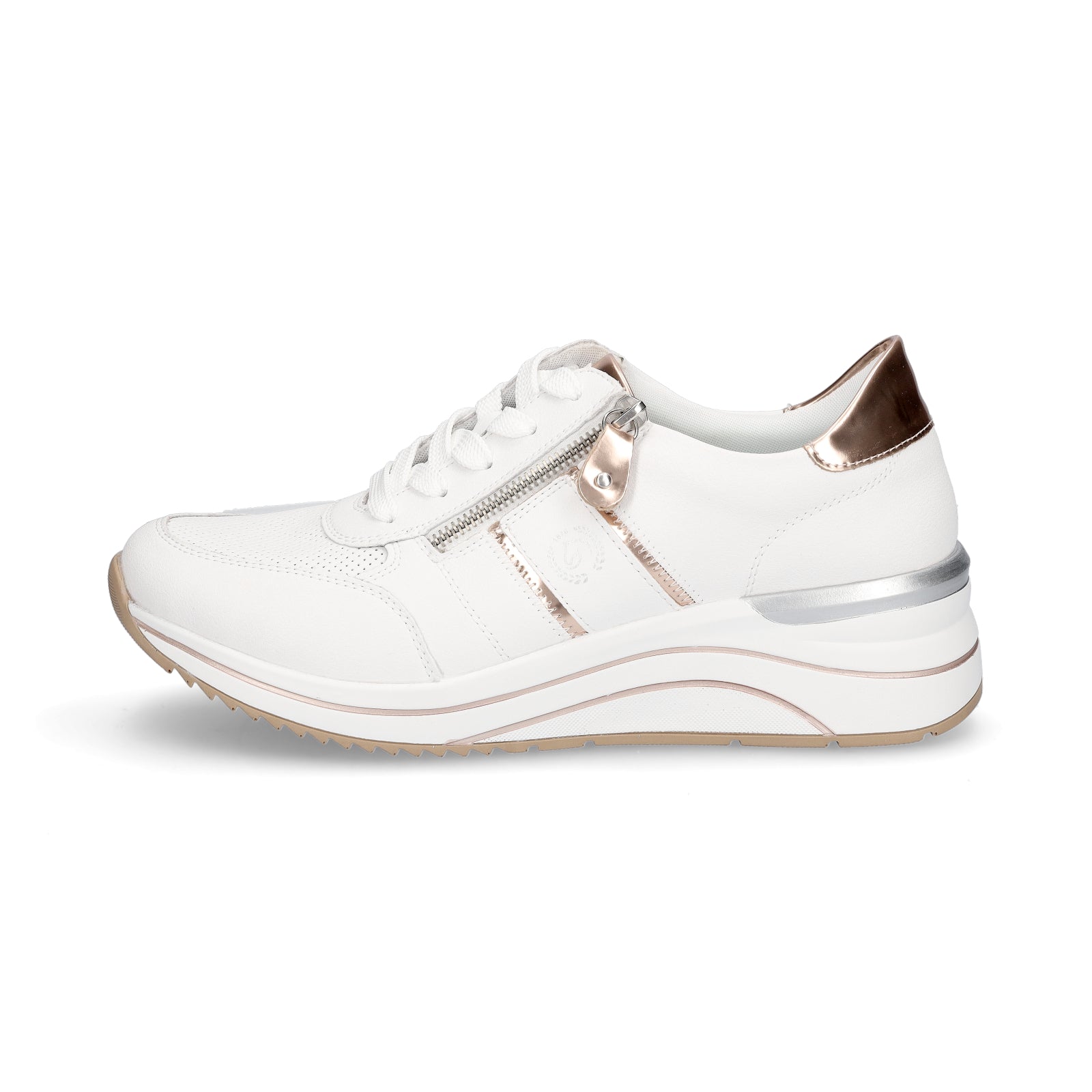 Remonte women's sneakers white copper