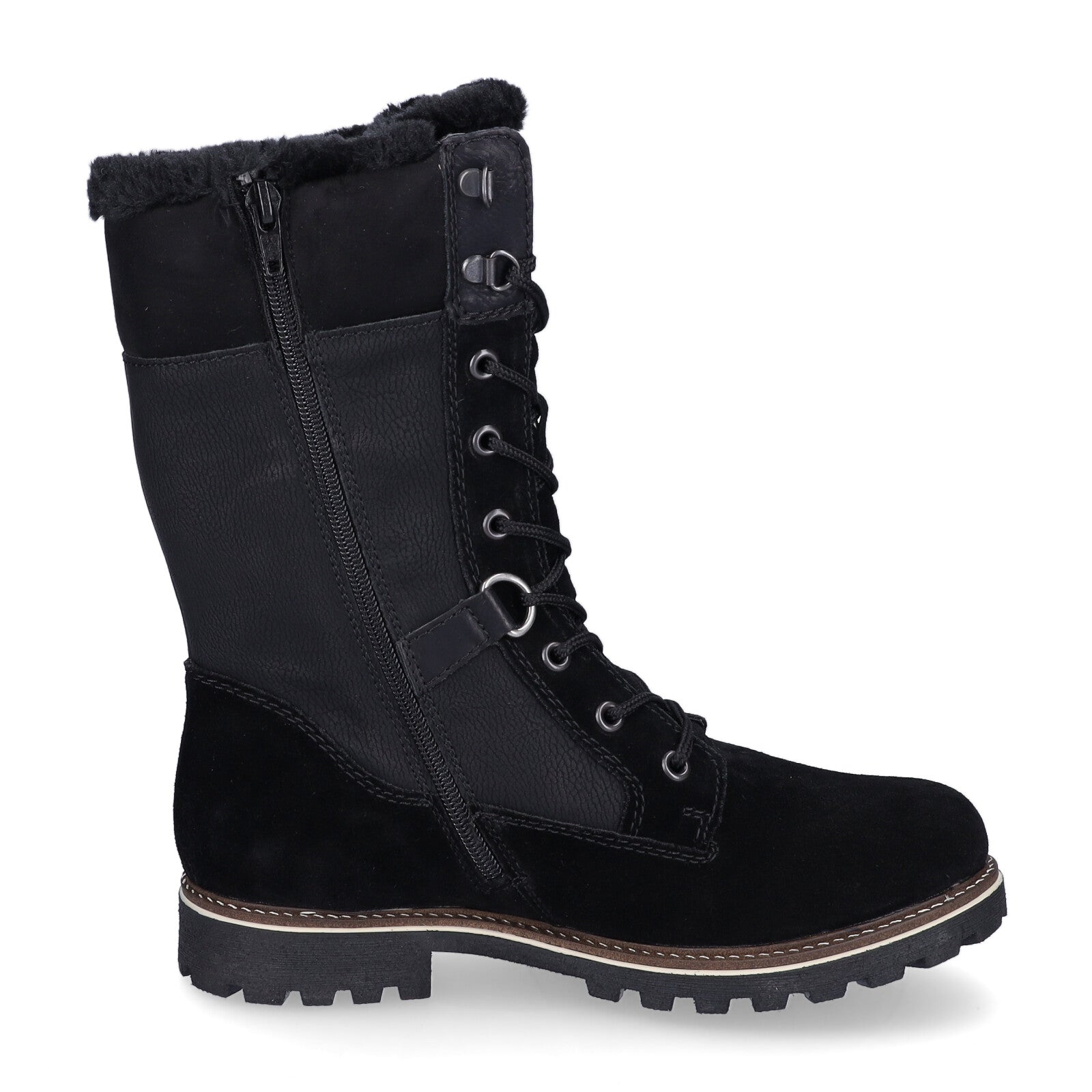 Remonte Damen Halbschaft Stiefel schwarz