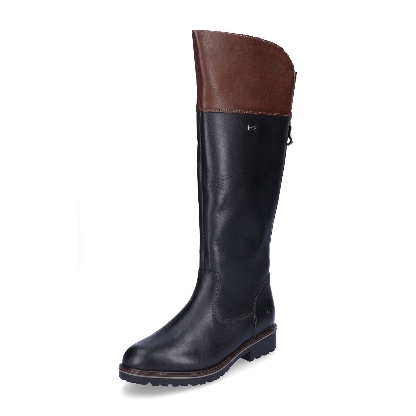 Remonte women's leather boots black brown