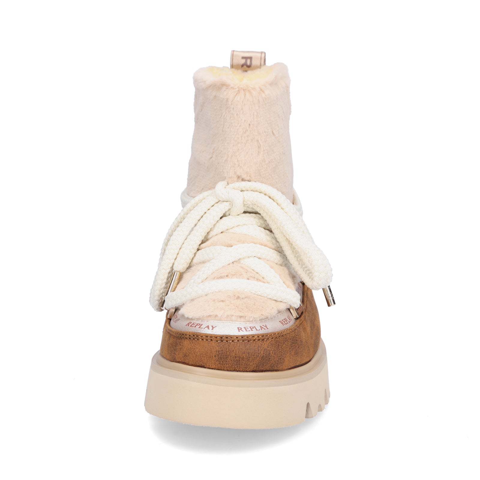 Replay Damen Moonboots Melrose Warm beige braun