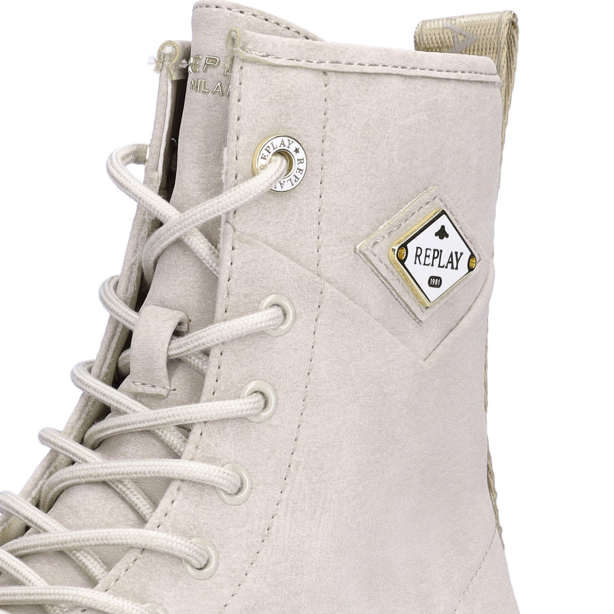Replay Women's Lace-up Boot Any Icon beige