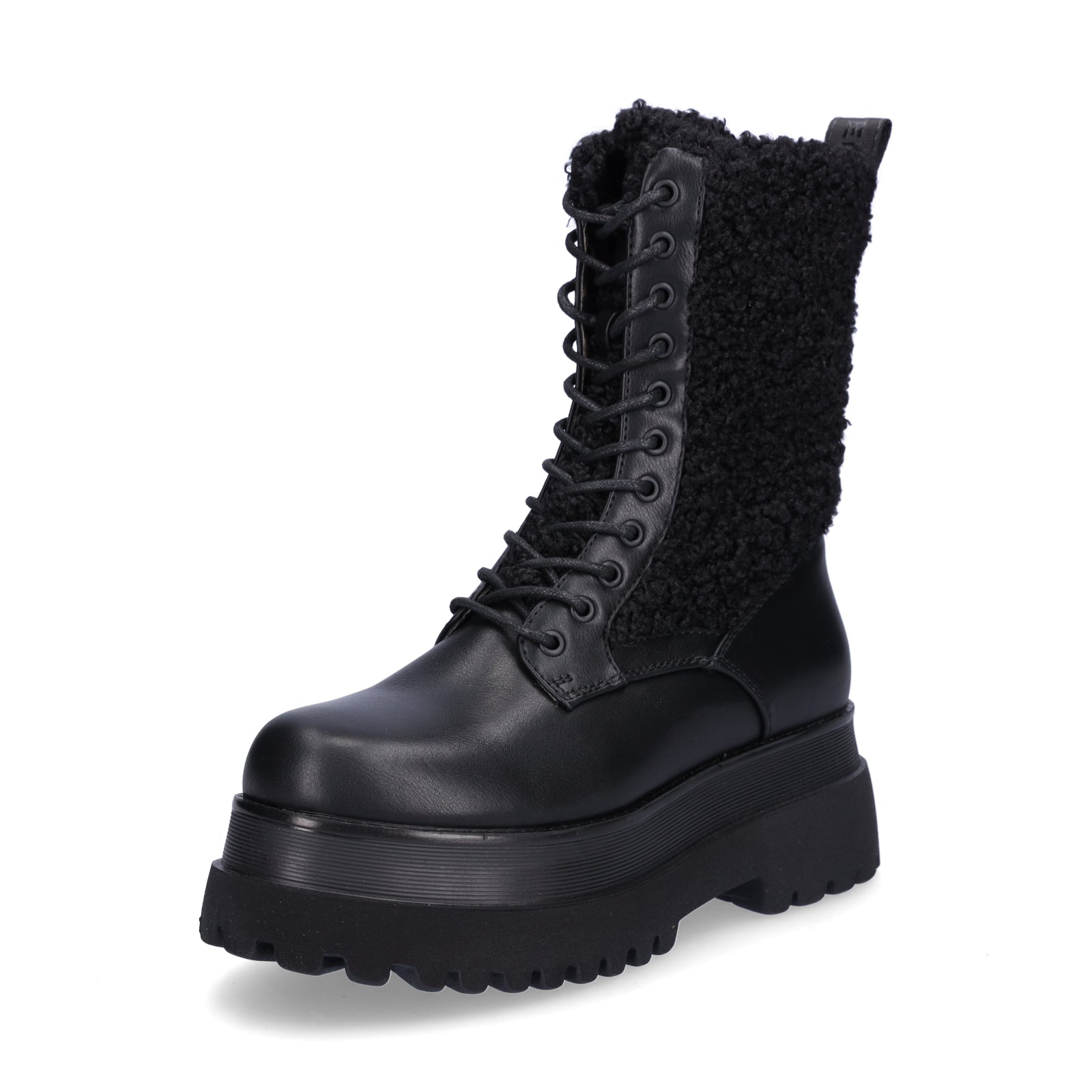 Replay Damen Schnürboot Any Fur schwarz