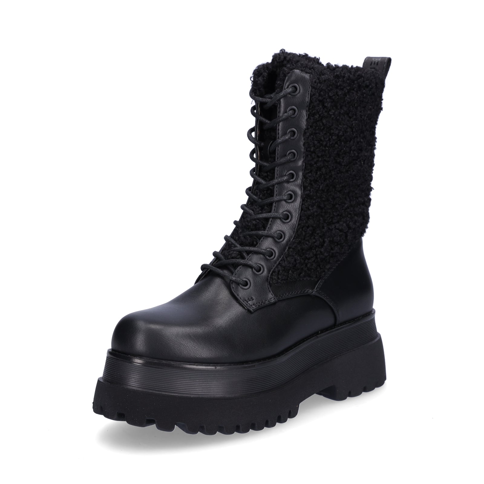 Replay Damen Schnürboot Any Fur schwarz