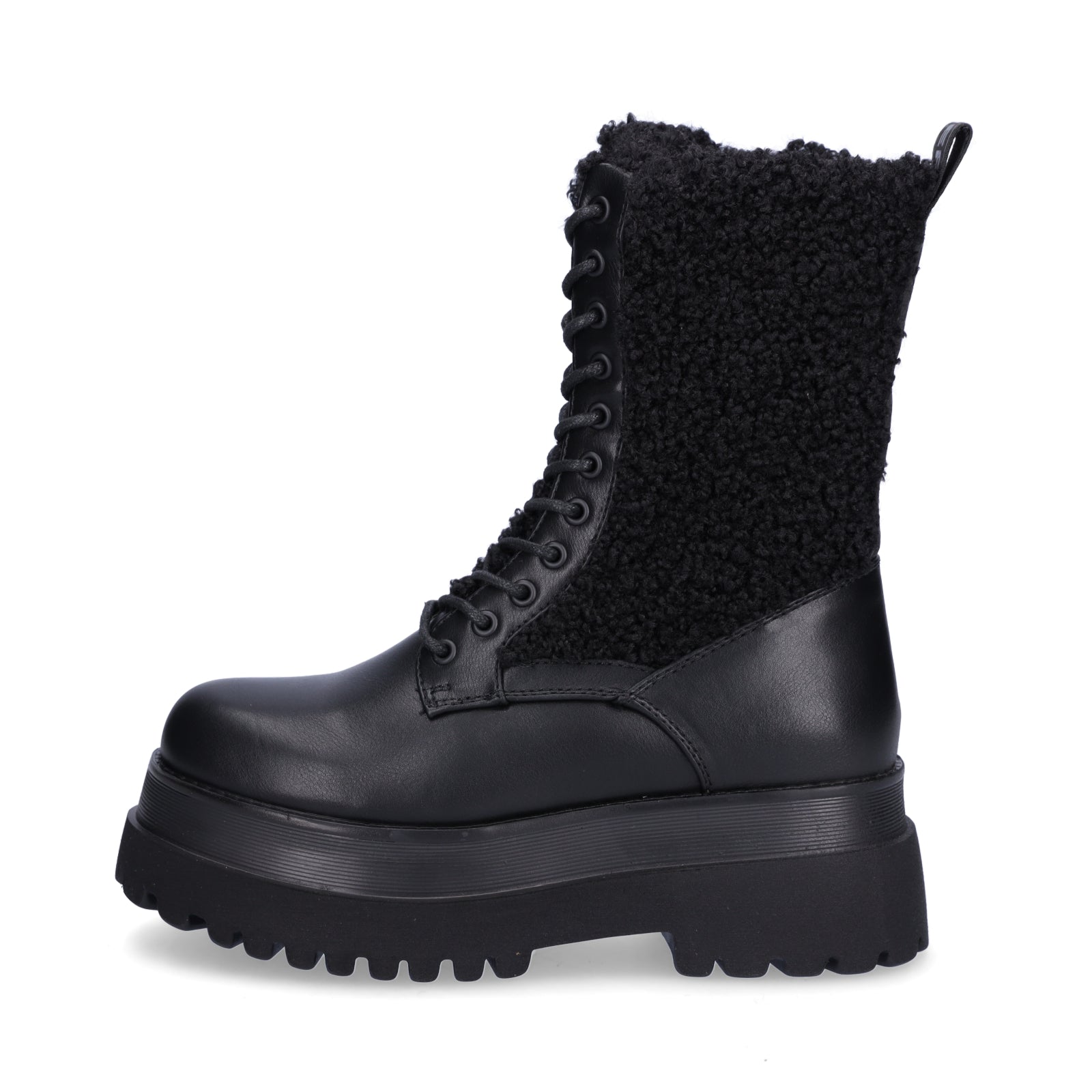 Replay Damen Schnürboot Any Fur schwarz