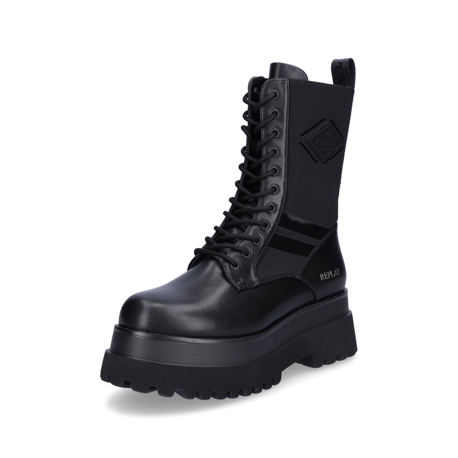 Replay Women's Lace-up Boot Any Sway Black