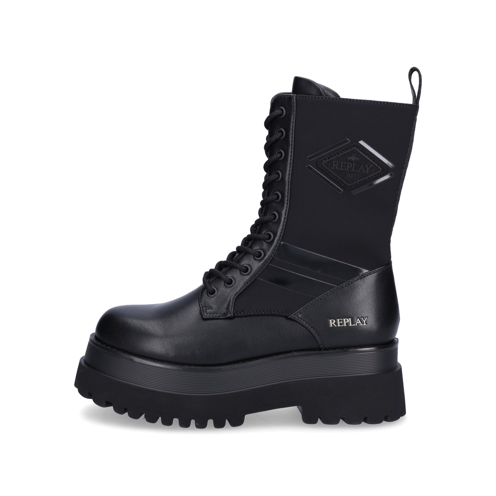Replay Women's Lace-up Boot Any Sway Black