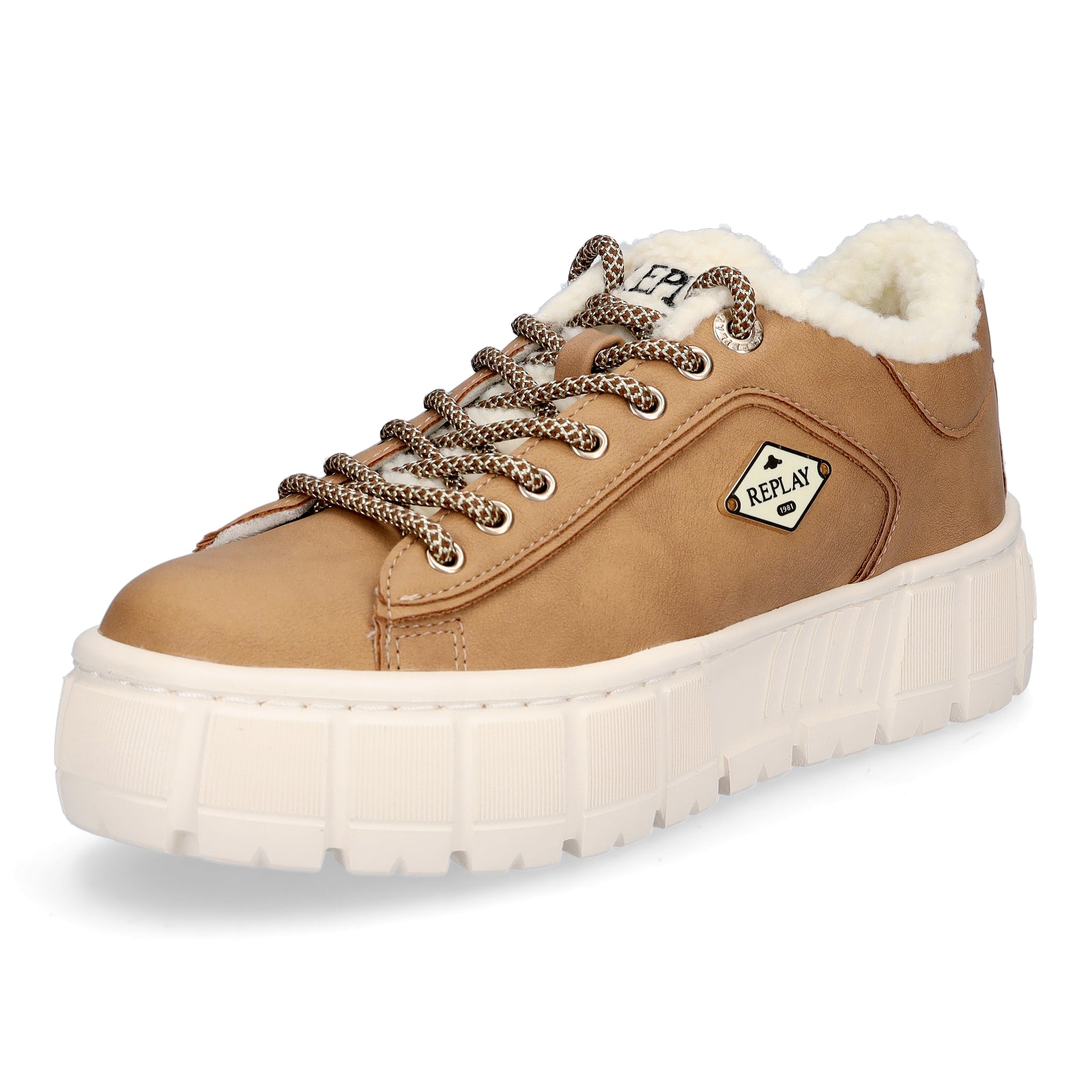 Replay Damen Sneaker Paulette Warm beige