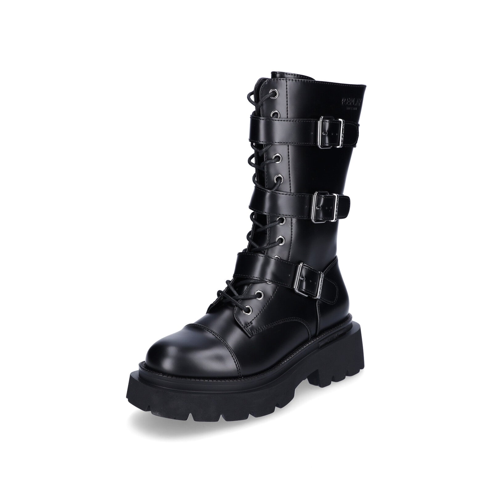 Replay Damen Schnürstiefel Orphea Moto schwarz