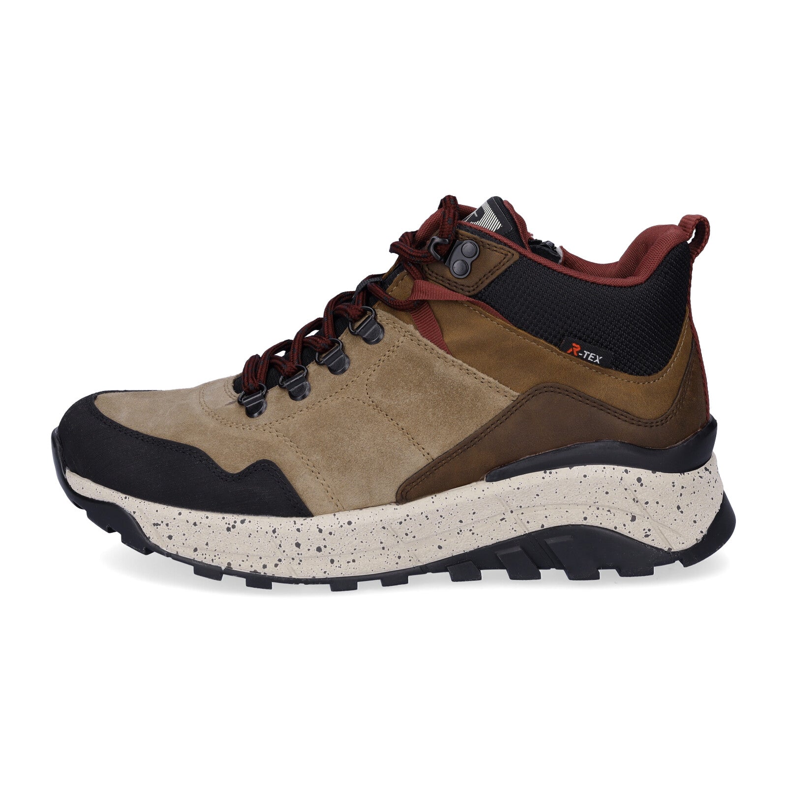 Rieker Evolution women's lace-up boot brown multi