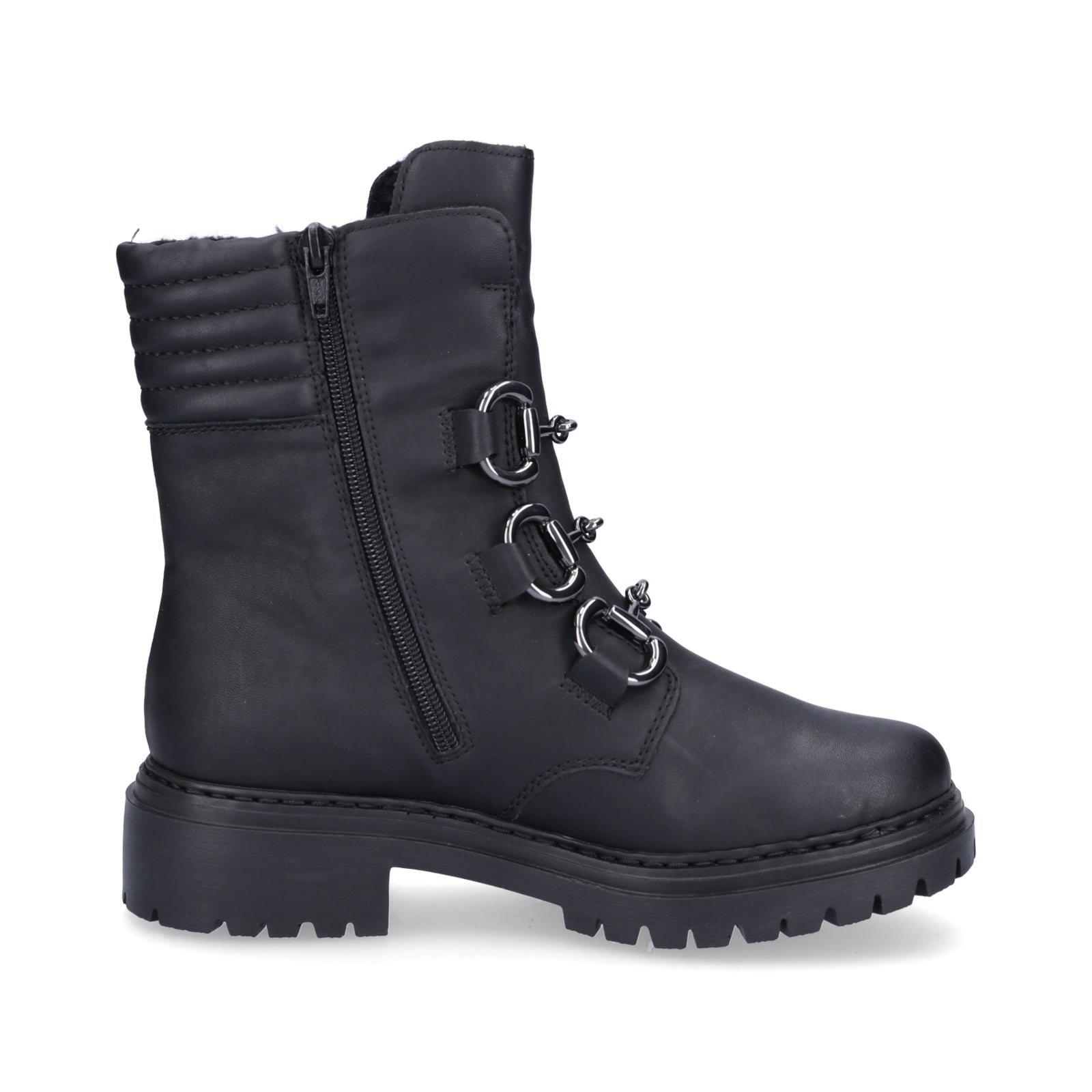Rieker Damen Boot schwarz