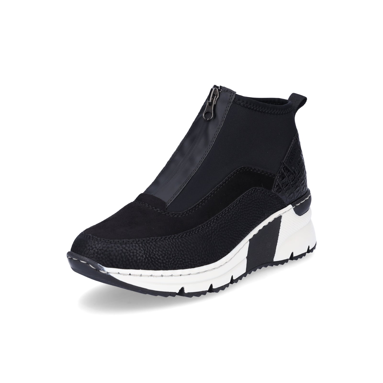 Rieker women's slip-on sneakers black