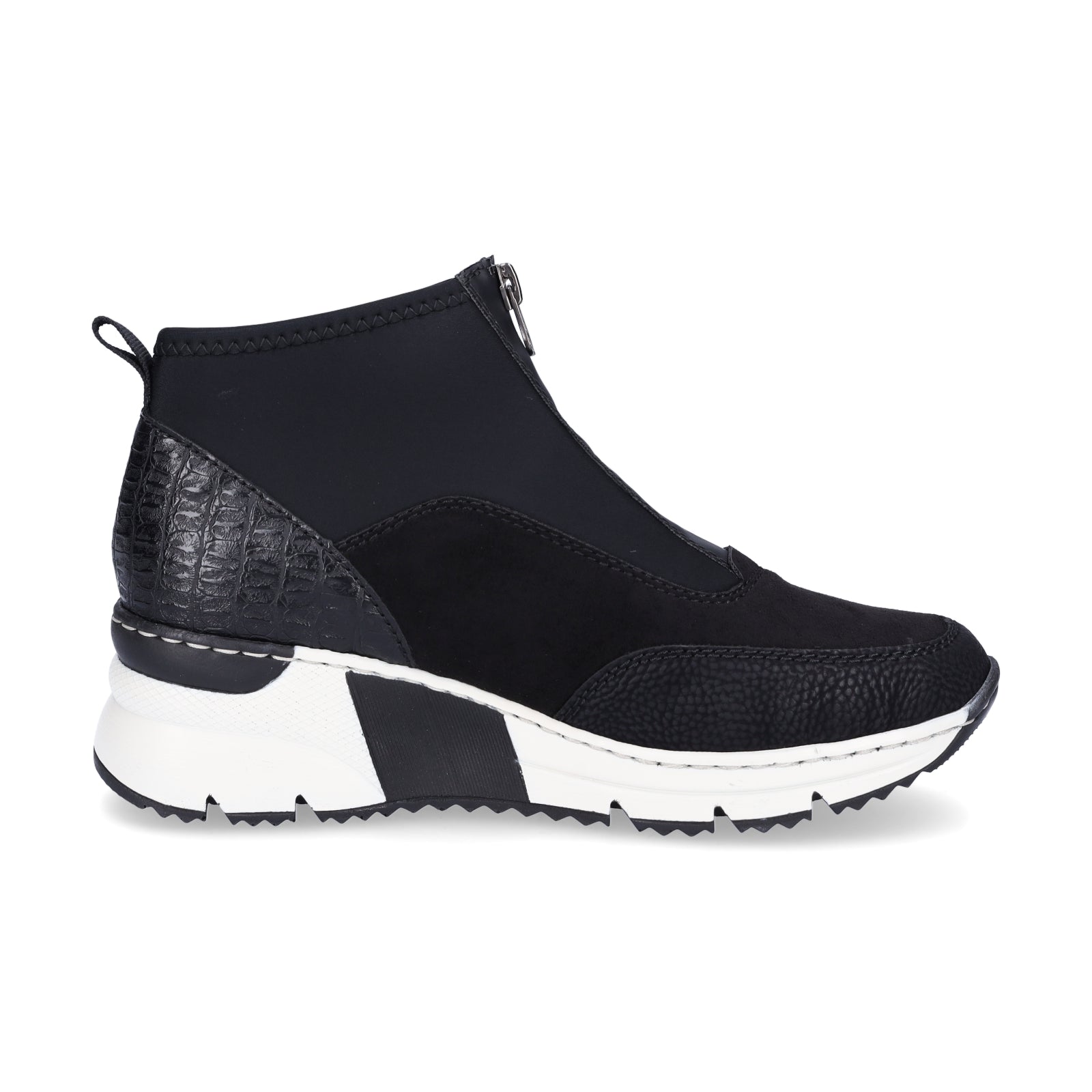 Rieker Damen Slip-on Sneaker schwarz
