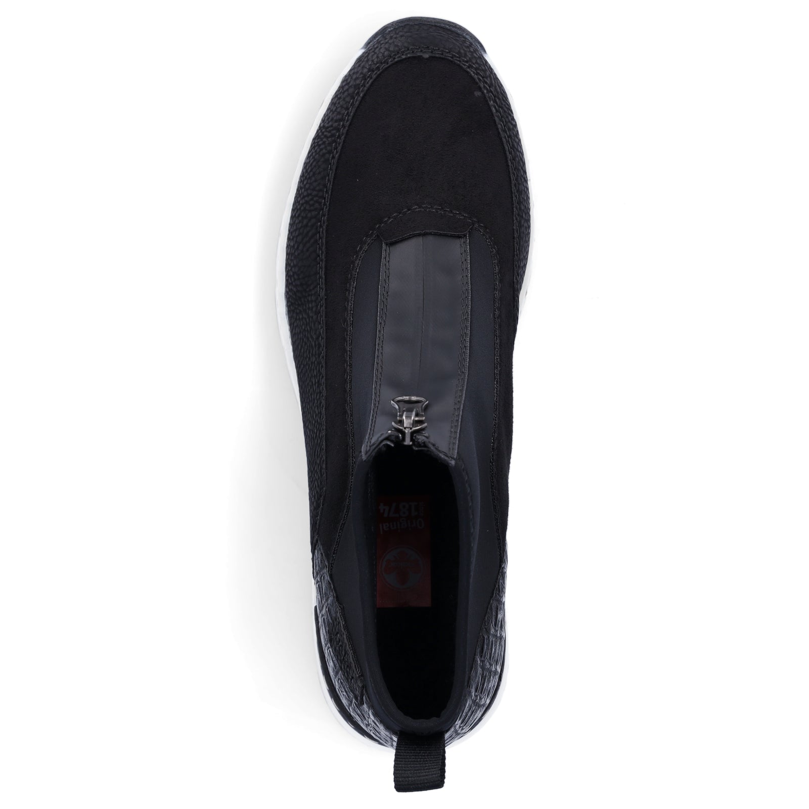 Rieker Damen Slip-on Sneaker schwarz