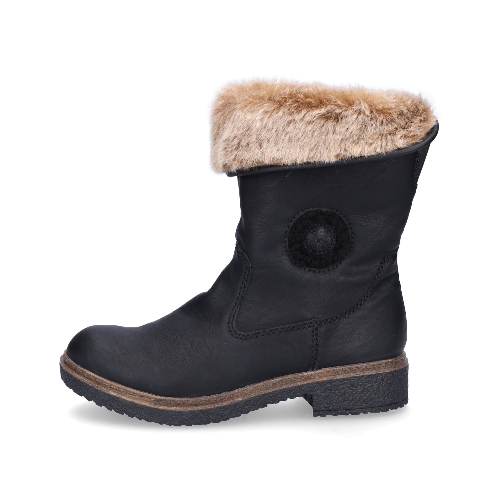 Rieker women's half-calf boots black