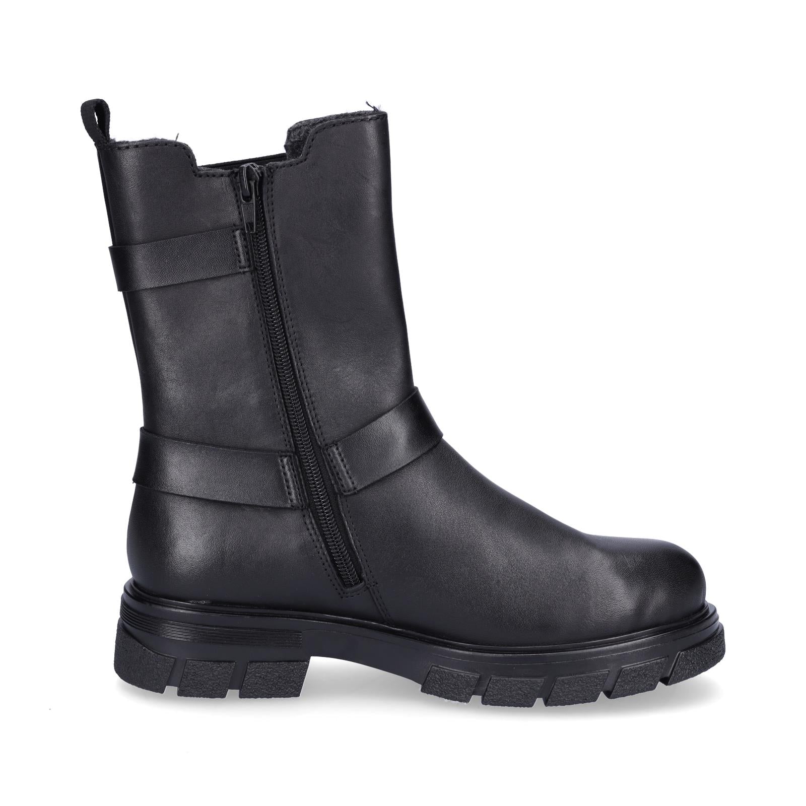 Rieker Damen Boot schwarz