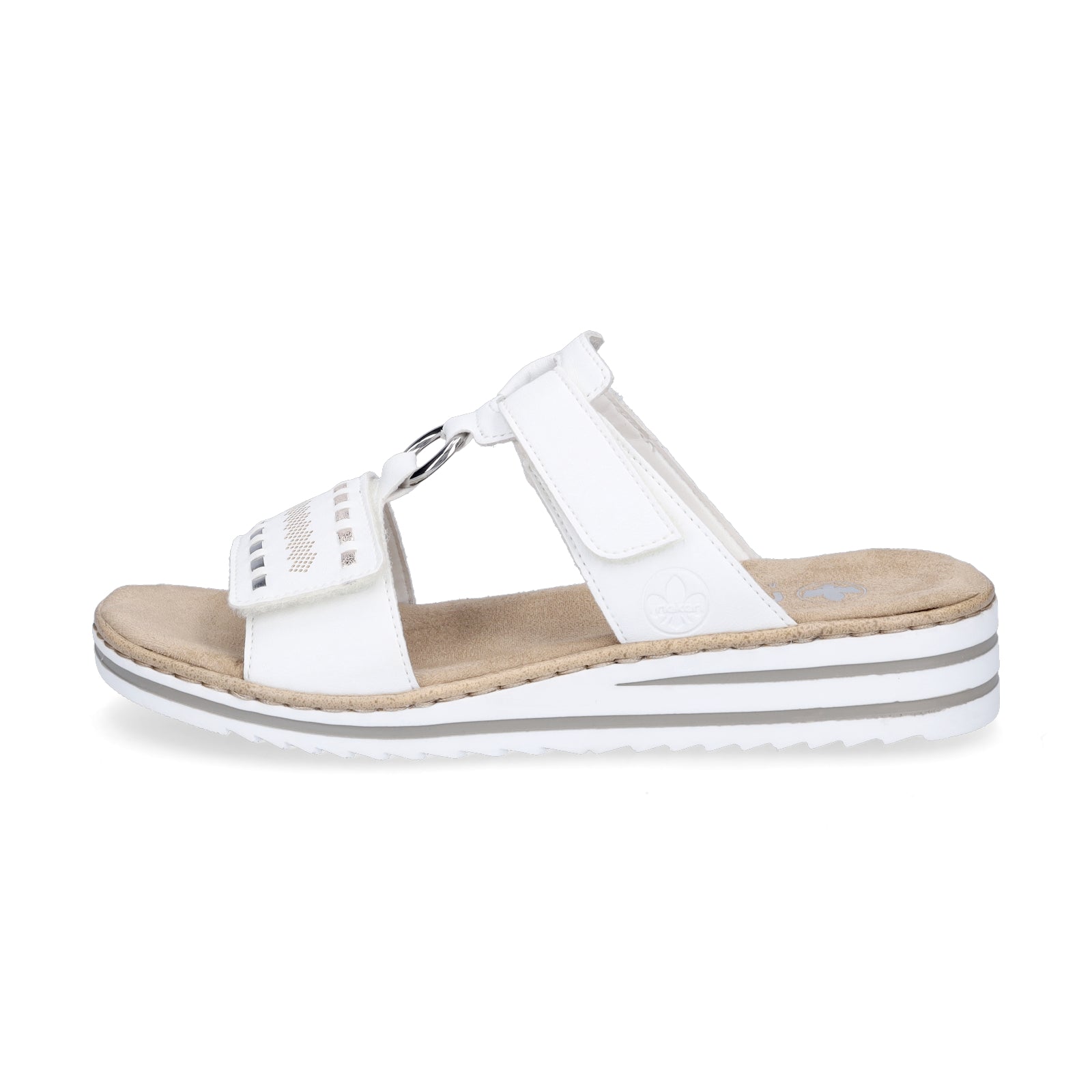 Rieker Damen Pantolette weiß