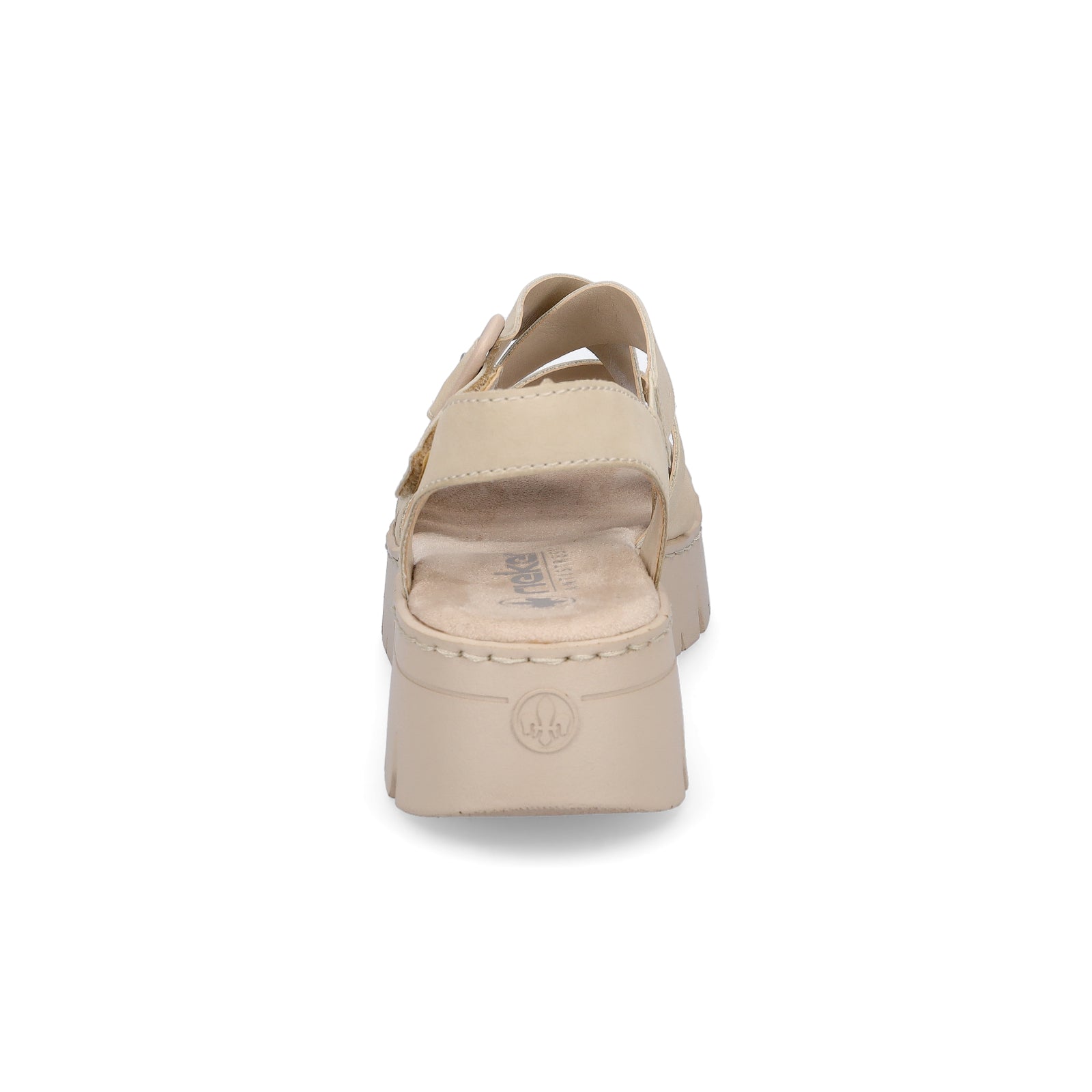 Rieker Damen Plateau Sandale beige
