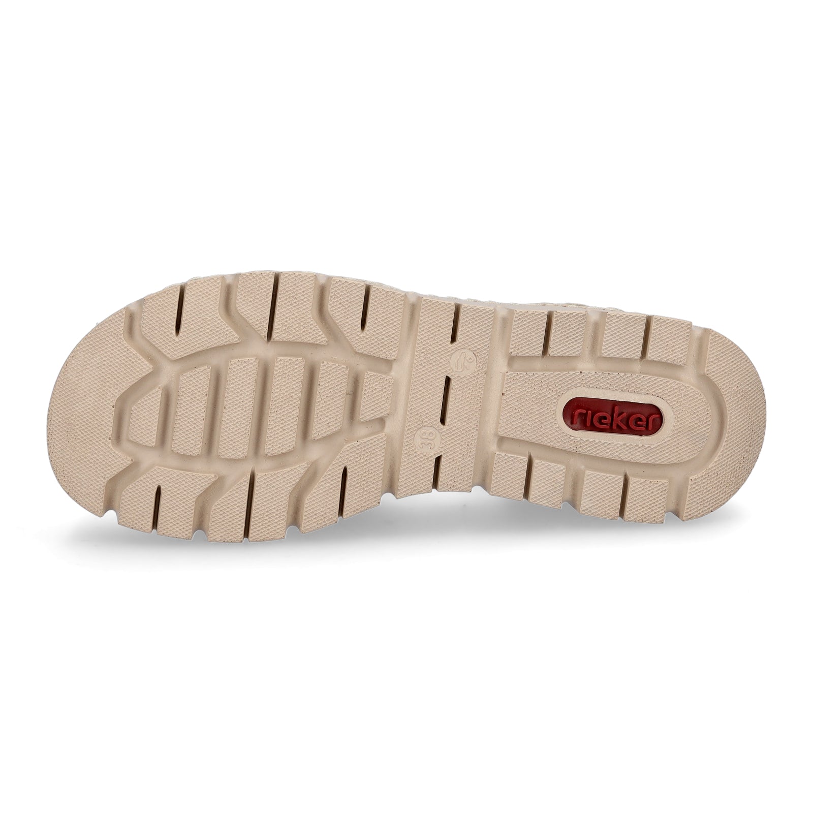 Rieker Damen Plateau Sandale beige
