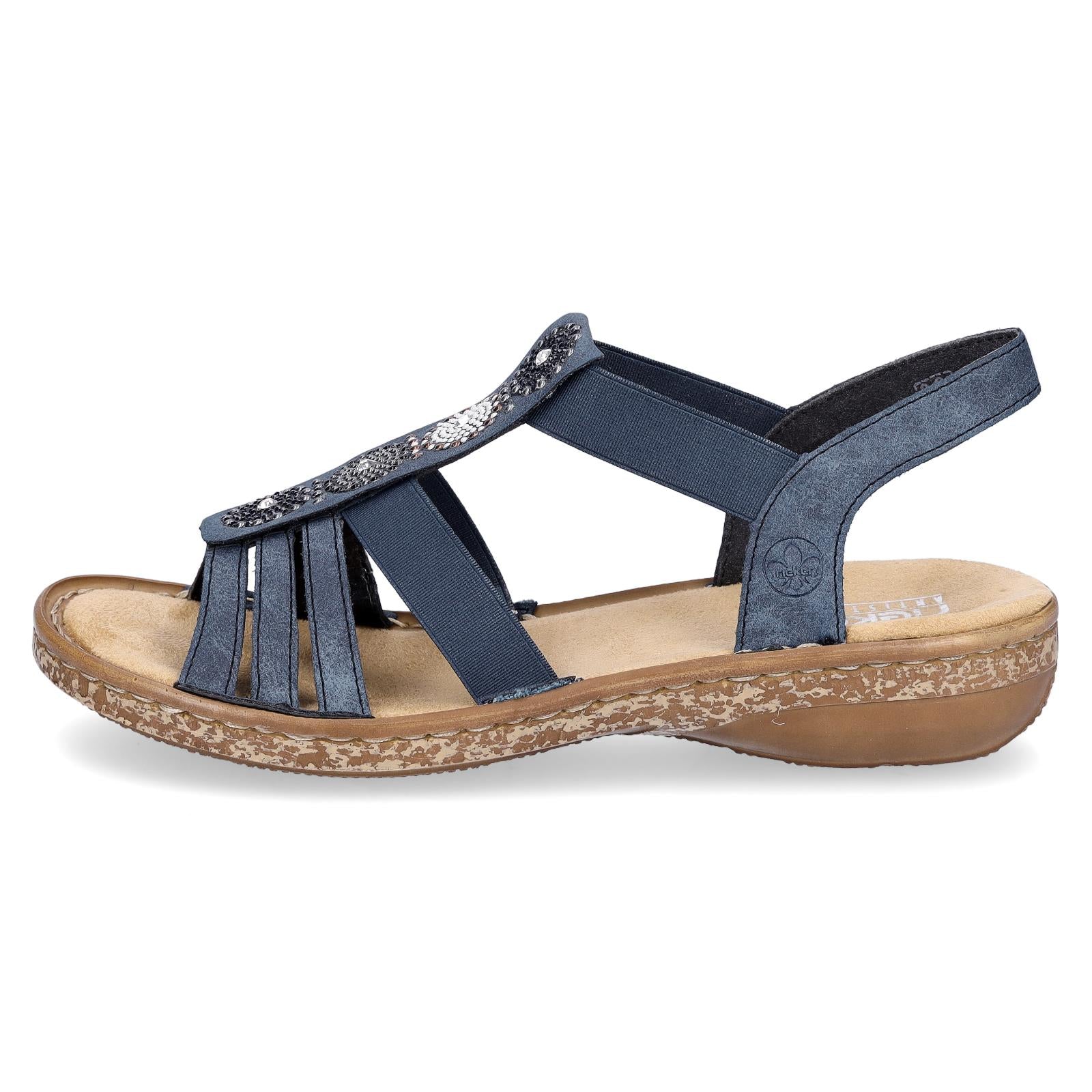 Rieker Damen Sandale blau