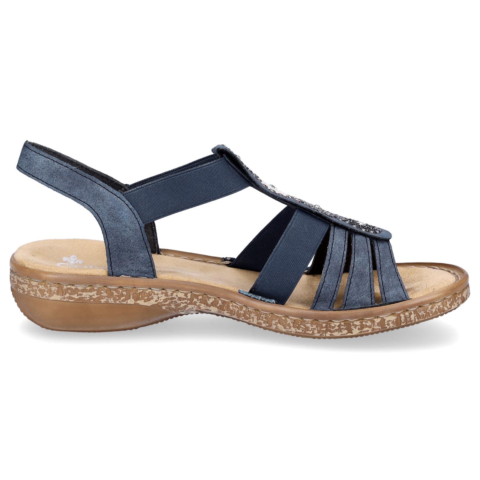 Rieker Damen Sandale blau