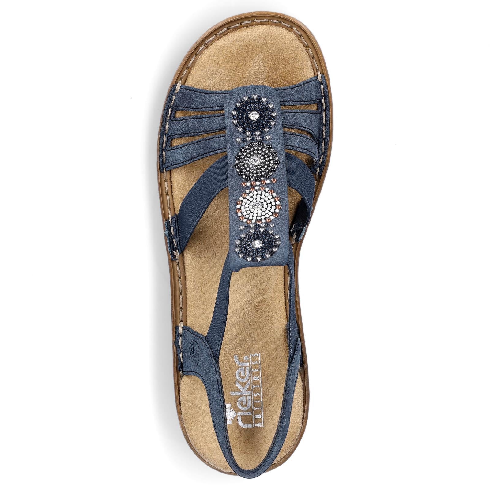 Rieker Damen Sandale blau