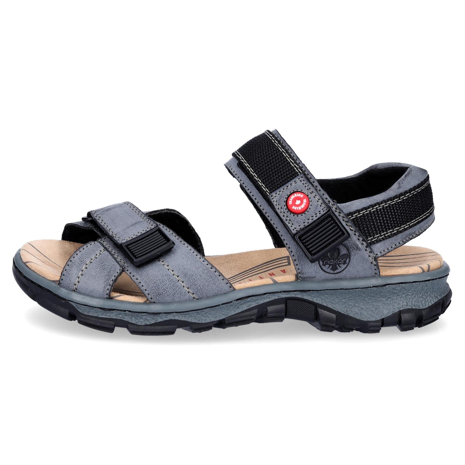 Rieker Damen Trekking Sandale blau