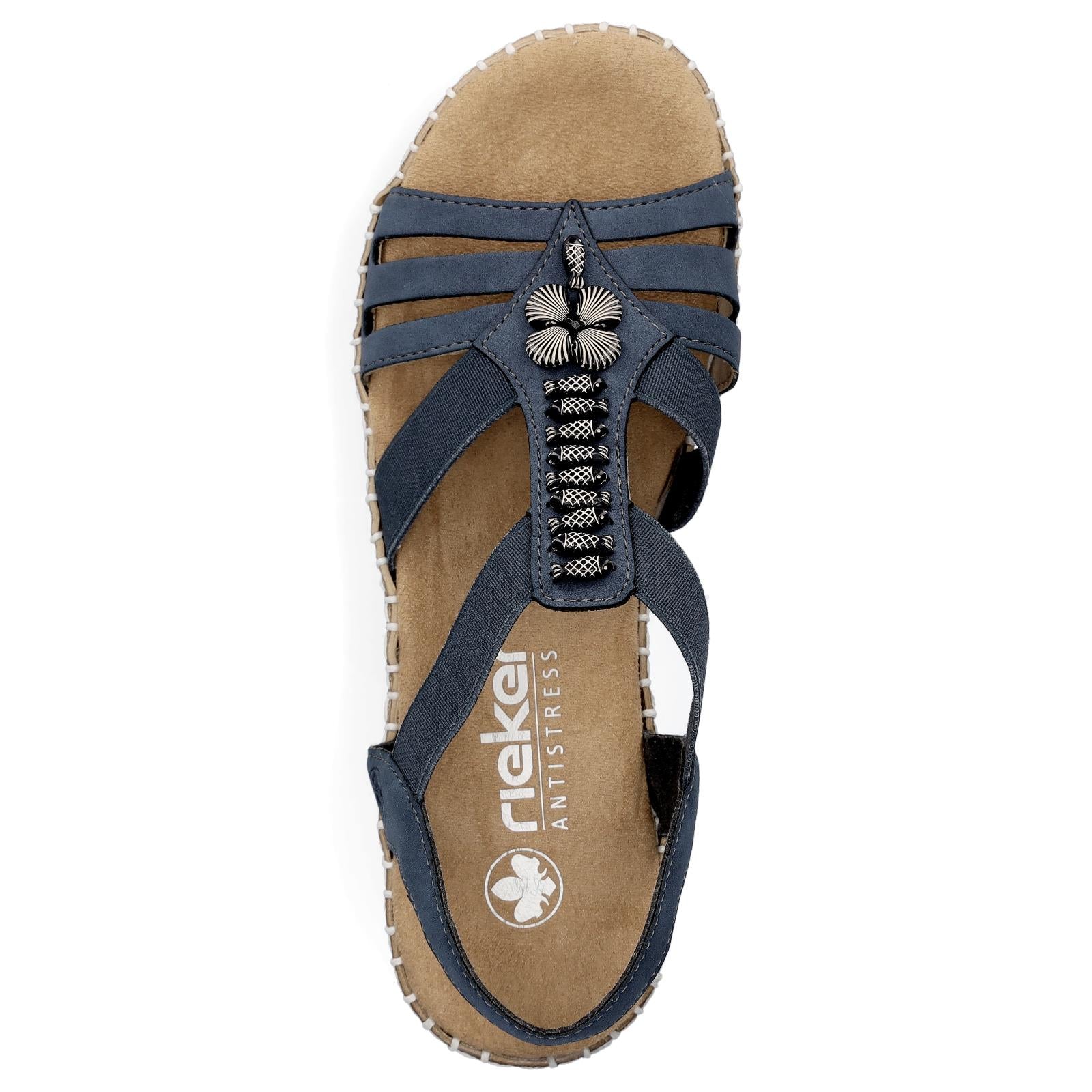Rieker Damen Sandale blau