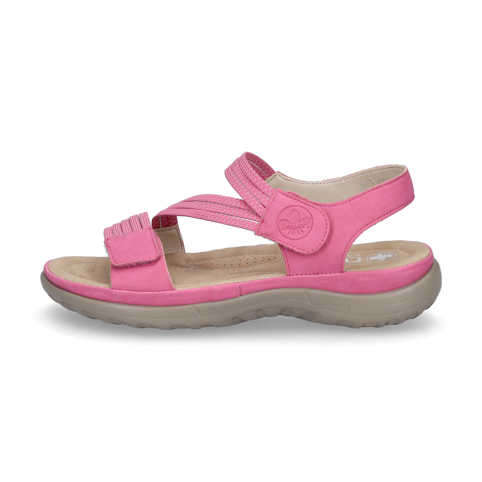 Rieker women's trekking sandal pink