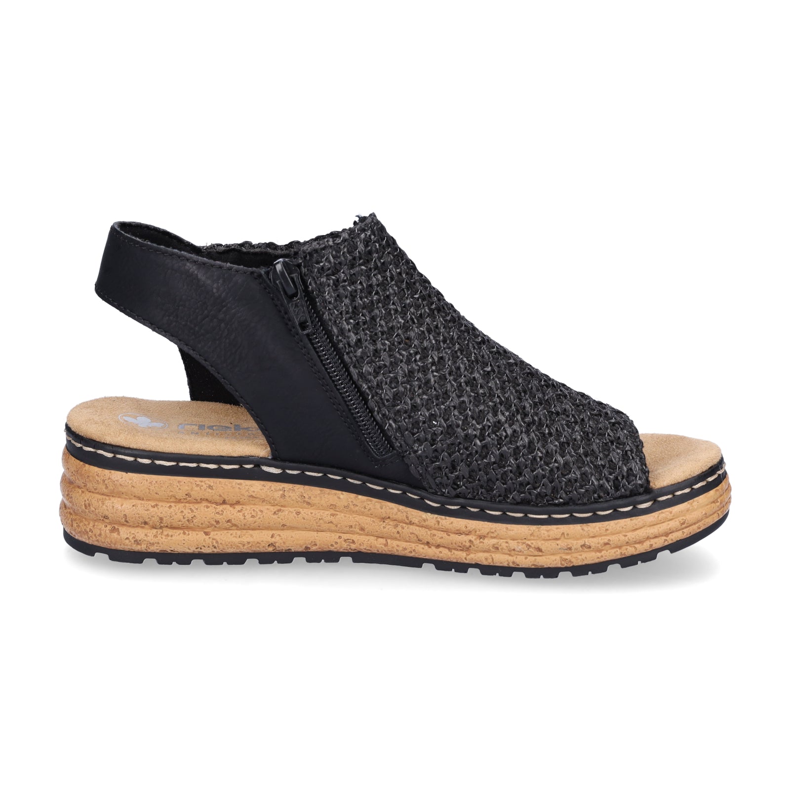 Rieker women's sandals black