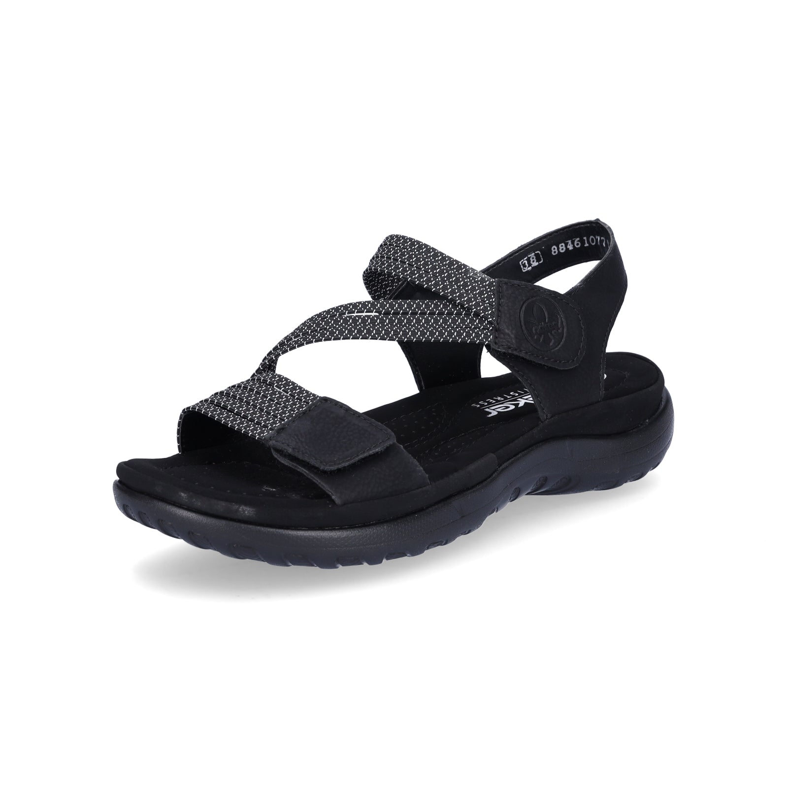 Rieker Damen Trekking Sandale schwarz