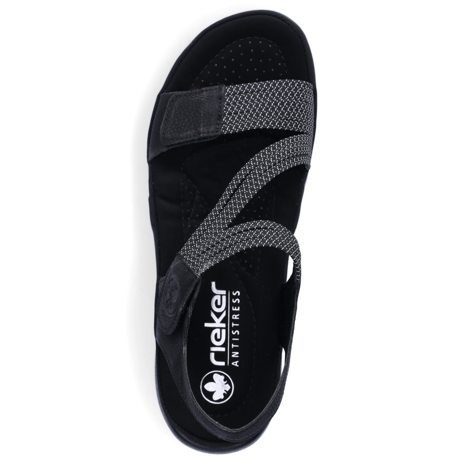 Rieker Damen Trekking Sandale schwarz