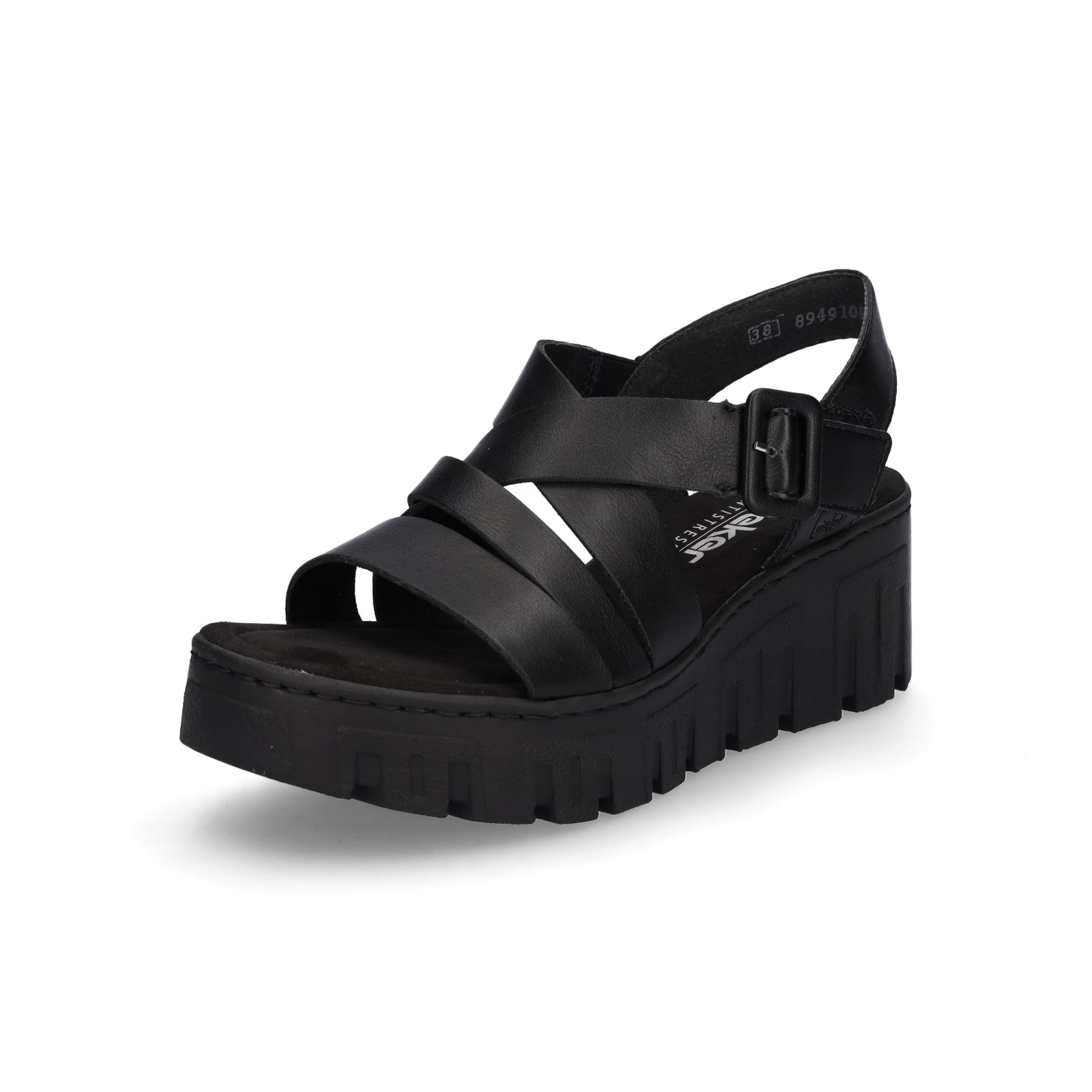 Rieker Damen Sandale schwarz