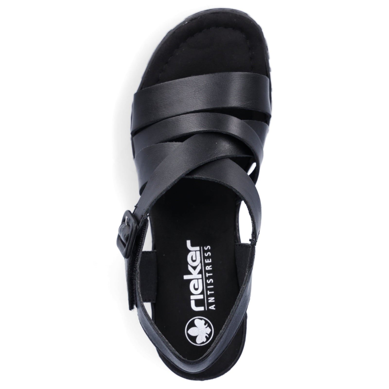 Rieker Damen Sandale schwarz
